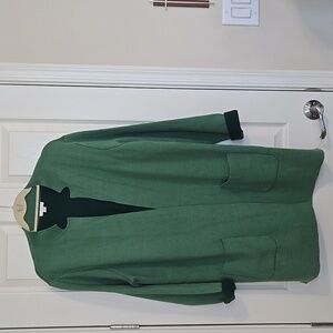 JJill Green Cardigan Sweater